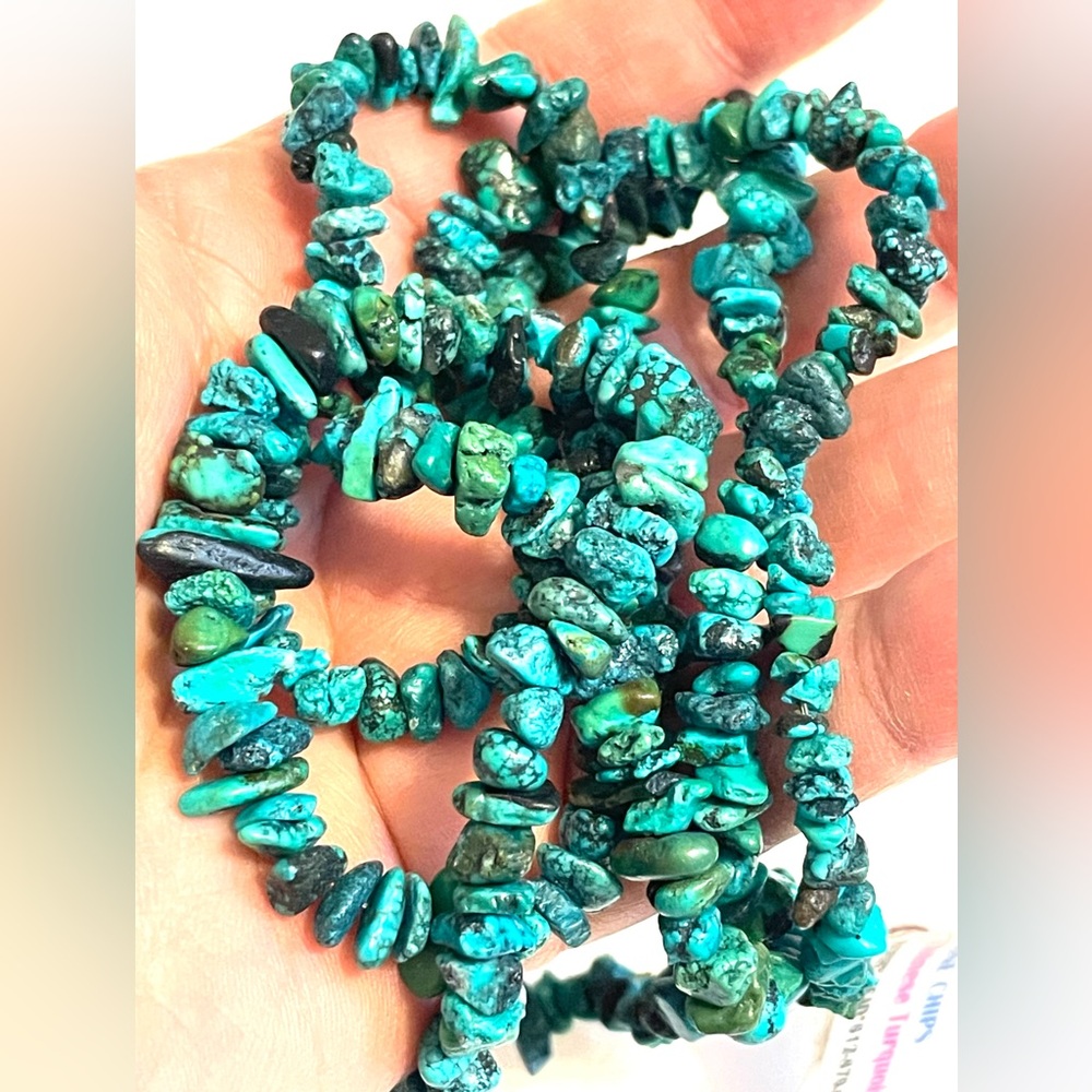 Natural Chinese Turquoise Nugget Beads